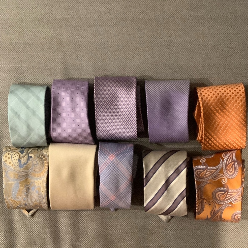 Men’s Tie Set - 10 Assorted Colors